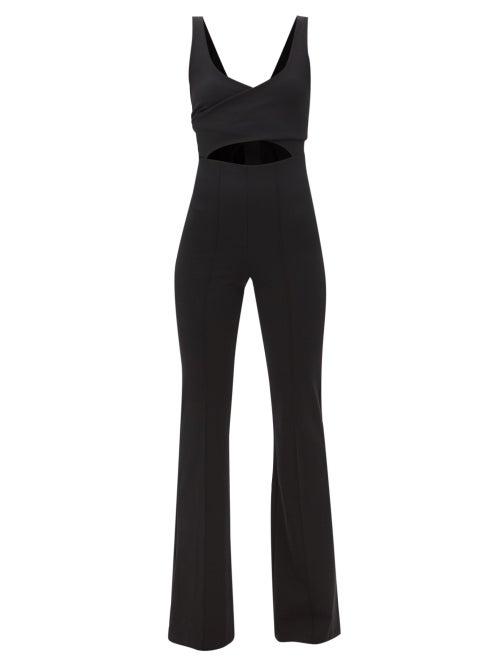 Gauge81 - Reno Cutout Ribbed-jersey Jumpsuit - Womens - Black