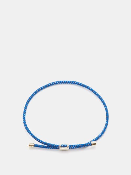 Miansai - Orson Gold-plated & Cord Bracelet - Mens - Blue