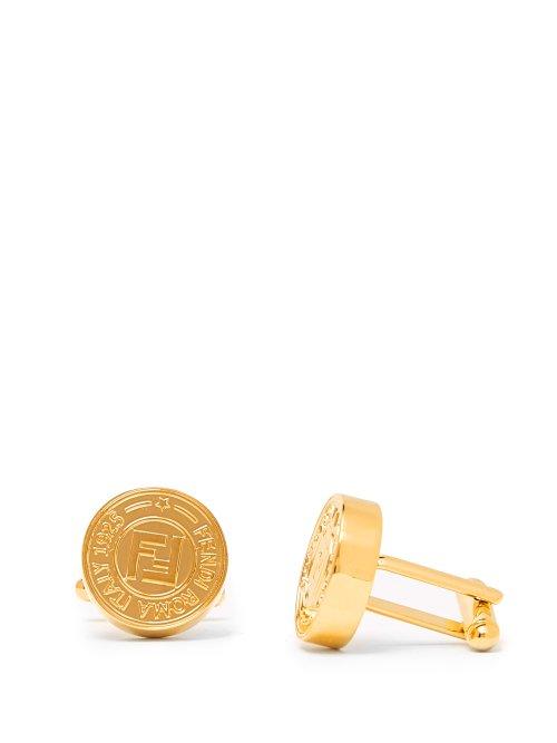 Matchesfashion.com Fendi - Ff Logo Cufflinks - Mens - Gold