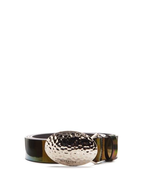 Matchesfashion.com Givenchy - Iridescent Leather Belt - Mens - Multi