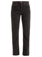 Matchesfashion.com Raey - Clean Hemmed Cigarette Leg Jeans - Womens - Black