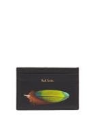 Paul Smith Feather-print Leather Cardholder
