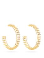 Matchesfashion.com Rosantica - Dolce Vita Crystal-embellished Hoop Earrings - Womens - Crystal
