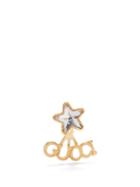 Gucci - Script-logo Crystal Star Single Earring - Womens - Gold