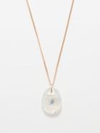 Pascale Monvoisin - Orso No.1 Diamond, Moonstone & 9kt Gold Necklace - Womens - Gold Multi