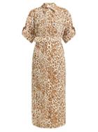 Matchesfashion.com Zimmermann - Utility Leopard Print Silk Dress - Womens - Leopard
