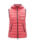 Moncler - Glyco Hooded Down Gilet - Womens - Fuchsia