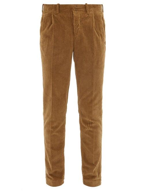 Matchesfashion.com Incotex - Verve Slim Fit Corduroy Trousers - Mens - Brown