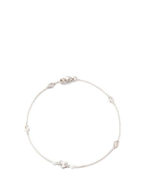 Gucci - Gg Heart Diamond & 18kt White-gold Bracelet - Womens - White Gold