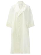 Matchesfashion.com Pleats Please Issey Miyake - Light Wind Notch-lapel Technical Coat - Womens - White
