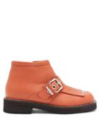 Matchesfashion.com Marni - Tasseled Square-toe Leather Ankle Boots - Womens - Tan