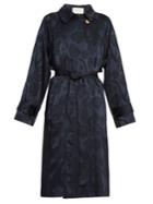 Peter Pilotto Jacquard Satin Trench Coat