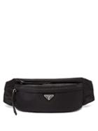 Matchesfashion.com Prada - Nylon Double Zip Belt Bag - Womens - Black
