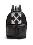 Off-white Brushed Arrows-print Leather Backpack