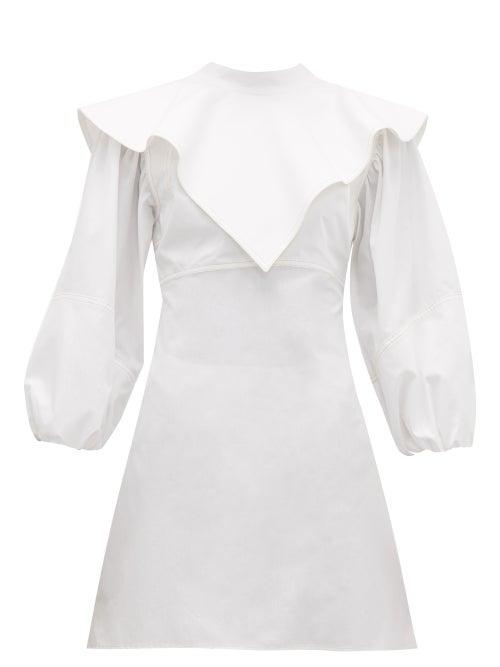 Matchesfashion.com Ellery - O'dell Overlay Cotton Dress - Womens - White