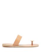 Matchesfashion.com Ancient Greek Sandals - Thalia Coin Embellished Leather Sandals - Womens - Tan