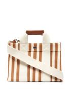 Matchesfashion.com Rue De Verneuil - Palais Royal S Striped Canvas Tote Bag - Womens - Tan Multi