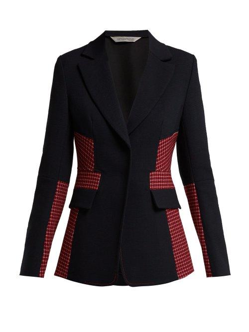 Matchesfashion.com Sportmax - Abano Blazer - Womens - Blue Multi