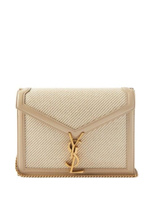 Saint Laurent - Cassandra Medium Drill Shoulder Bag - Womens - Beige