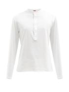 Matchesfashion.com Barena Venezia - Nalin Pima-cotton Jersey Henley Top - Mens - White