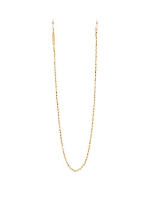Matchesfashion.com Frame Chain - Rollerchain Gold Plated Glasses Chain - Womens - Yellow Gold