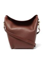 Matchesfashion.com Lemaire - Folded Medium Leather Shoulder Bag - Womens - Brown
