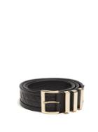 Balmain Quilted Leather Belt