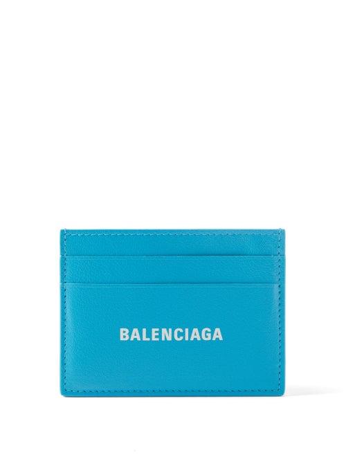 Balenciaga - Cash Logo-print Leather Cardholder - Mens - White Multi