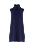 Matchesfashion.com The Row - Leond Silk And Cashmere Blend Roll Neck Sweater - Womens - Navy