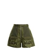 Matchesfashion.com Marques'almeida - Patch Pocket High Rise Shorts - Womens - Khaki