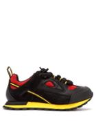 Matchesfashion.com Maison Margiela - Security Runner Leather Trainers - Mens - Black Red