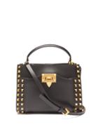 Valentino Garavani - Alcove Rockstud Saffiano-leather Cross-body Bag - Womens - Black