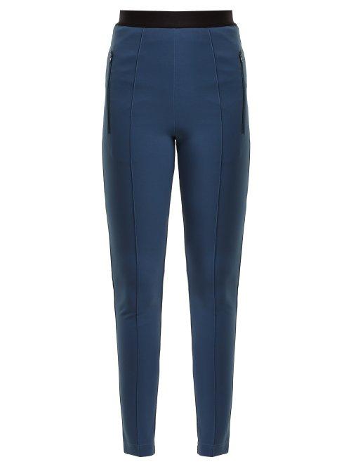 Matchesfashion.com Balenciaga - High Rise Skinny Trousers - Womens - Navy