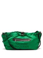 Alexander Mcqueen - The Bundle Logo-embroidered Faille Bag - Womens - Green