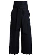 See By Chloé Fisherman Scalloped-cuff Cotton Trousers