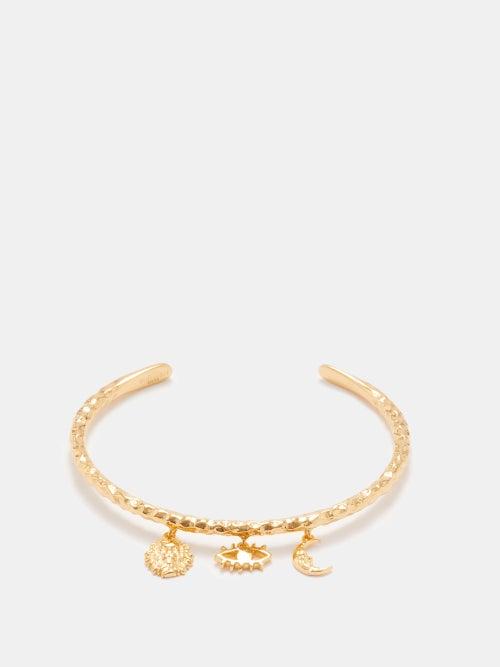 Hermina Athens - Ammos Universe Gold-vermeil Cuff - Womens - Yellow Gold