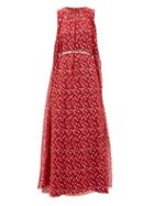 Matchesfashion.com Max Mara Studio - Smalto Dress - Womens - Red Gold