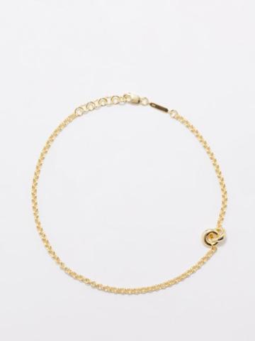 Otiumberg - Link Up 14kt Gold-vermeil Anklet - Womens - Yellow Gold