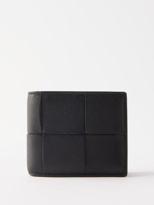 Bottega Veneta - Cassette Intrecciato Leather Bi-fold Wallet - Mens - Black