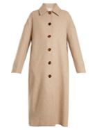 Khaite Carolina Single-breasted Wool-twill Cocoon Coat