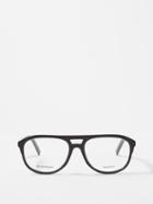Givenchy - X Haas Brothers Aviator Acetate Glasses - Womens - Black Clear