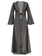 Matchesfashion.com Dodo Bar Or - Jane Crocheted-cotton Maxi Dress - Womens - Black