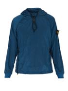 Matchesfashion.com Stone Island - Hooded Technical Jacket - Mens - Blue