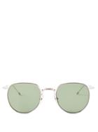 Thom Browne Eyewear - Round Metal Sunglasses - Mens - Silver