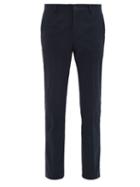 Matchesfashion.com Etro - Mosaic Print Cotton Blend Slim Leg Trousers - Mens - Blue