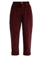 Miu Miu Mid-rise Cotton-corduroy Boyfriend Trousers