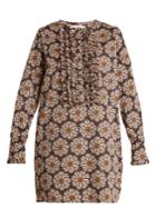 La Doublej Editions The Tuxedo Cotton-blend Mini Dress
