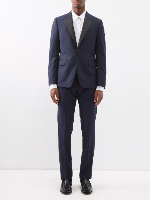 Paul Smith - Single-breasted Wool Suit Jacket - Mens - Navy
