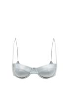 Matchesfashion.com Isa Boulder - Simple Underwired Bikini Top - Womens - Light Grey