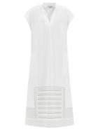 Ladies Beachwear Zeus + Dione - Episkopi Embroidered Cotton-blend Poplin Dress - Womens - White
